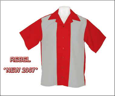 NEW Vintage Rockabilly REBEL Style Bowling Shirt